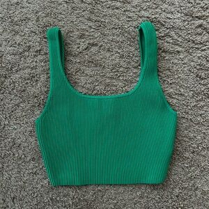 Aritzia Babaton Sculpt Knit Squareneck Cropped Tank